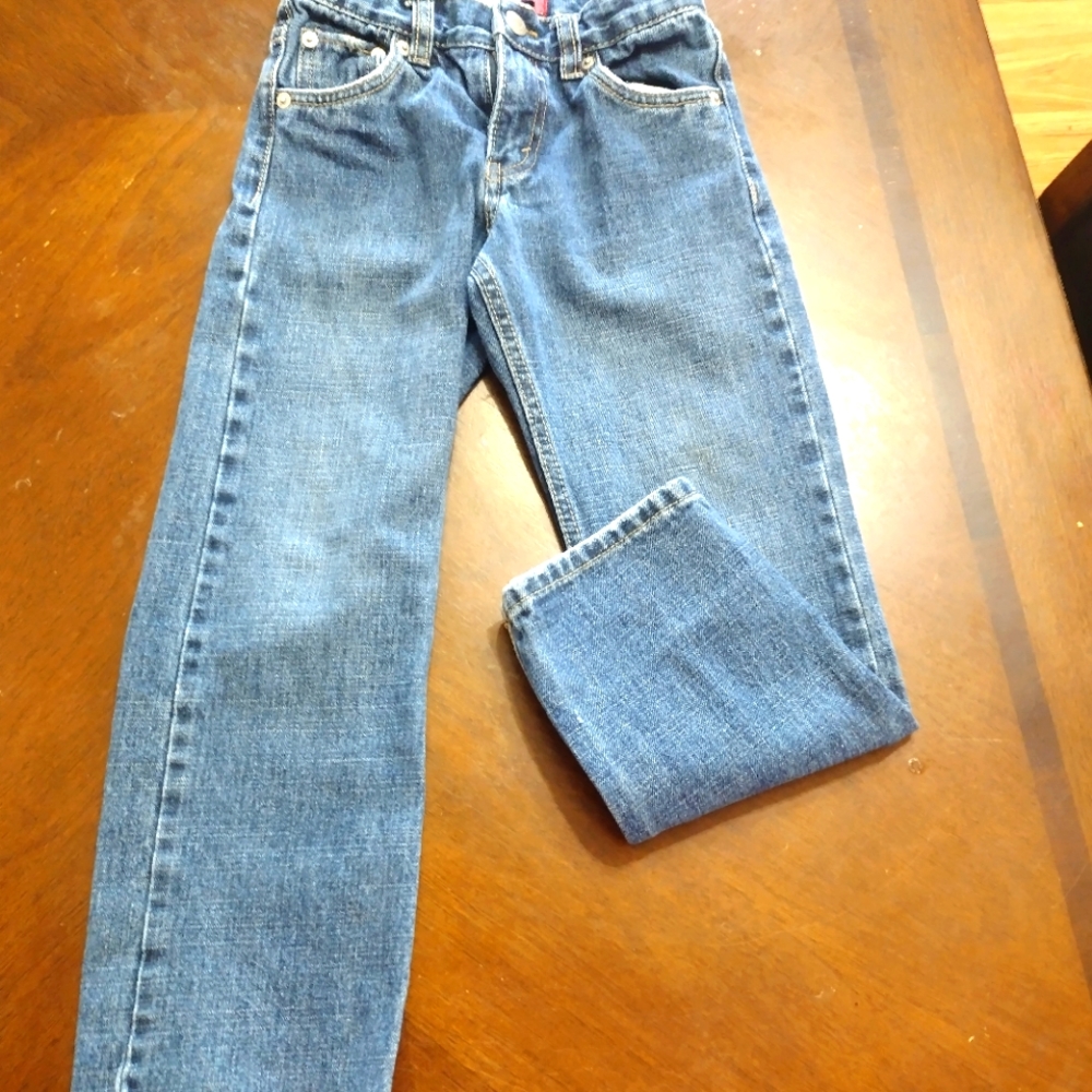 Levi slim straight blue jeans boys